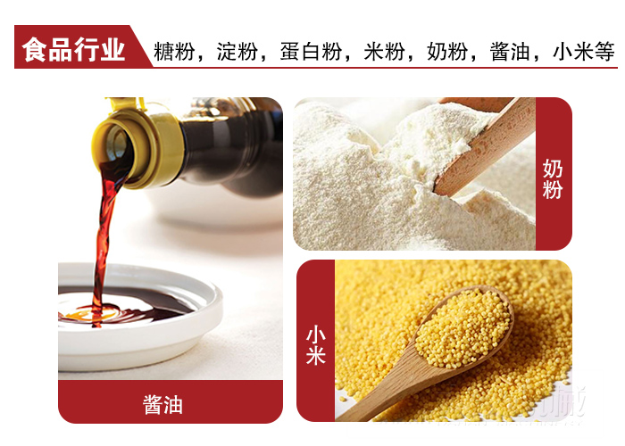 全不銹鋼食品振動篩可用于糖粉，小米，淀粉，蛋白粉，米粉，奶粉，醬油等物料