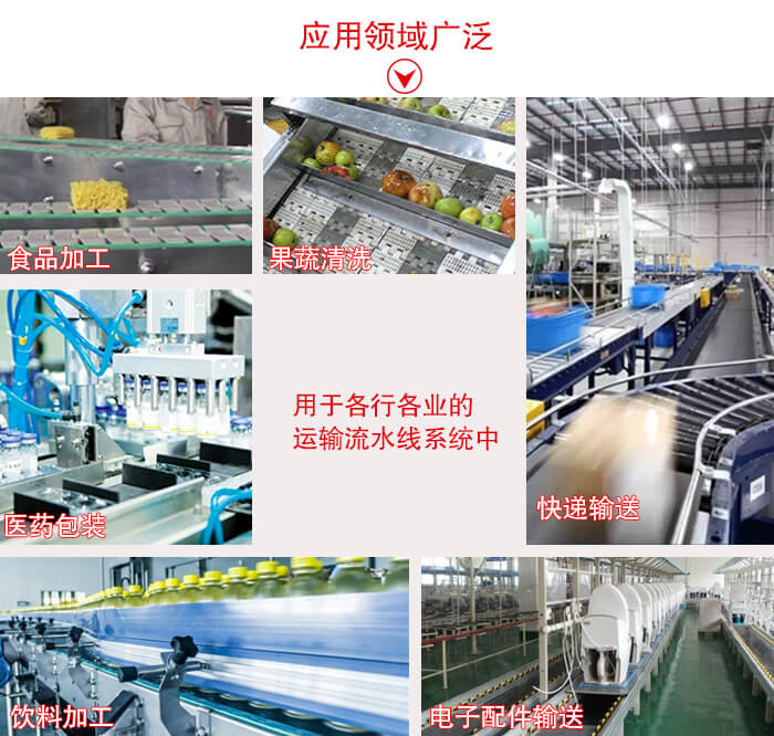 鏈板輸送機適用行業(yè)：食品加工，果蔬清洗等行業(yè)